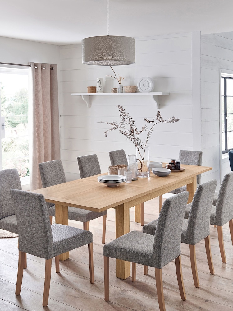 Natural Malvern Oak Effect Dining Table - Image 1 of 8