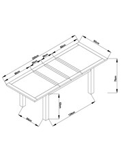 Natural Malvern Oak Effect Dining Table - Image 5 of 8