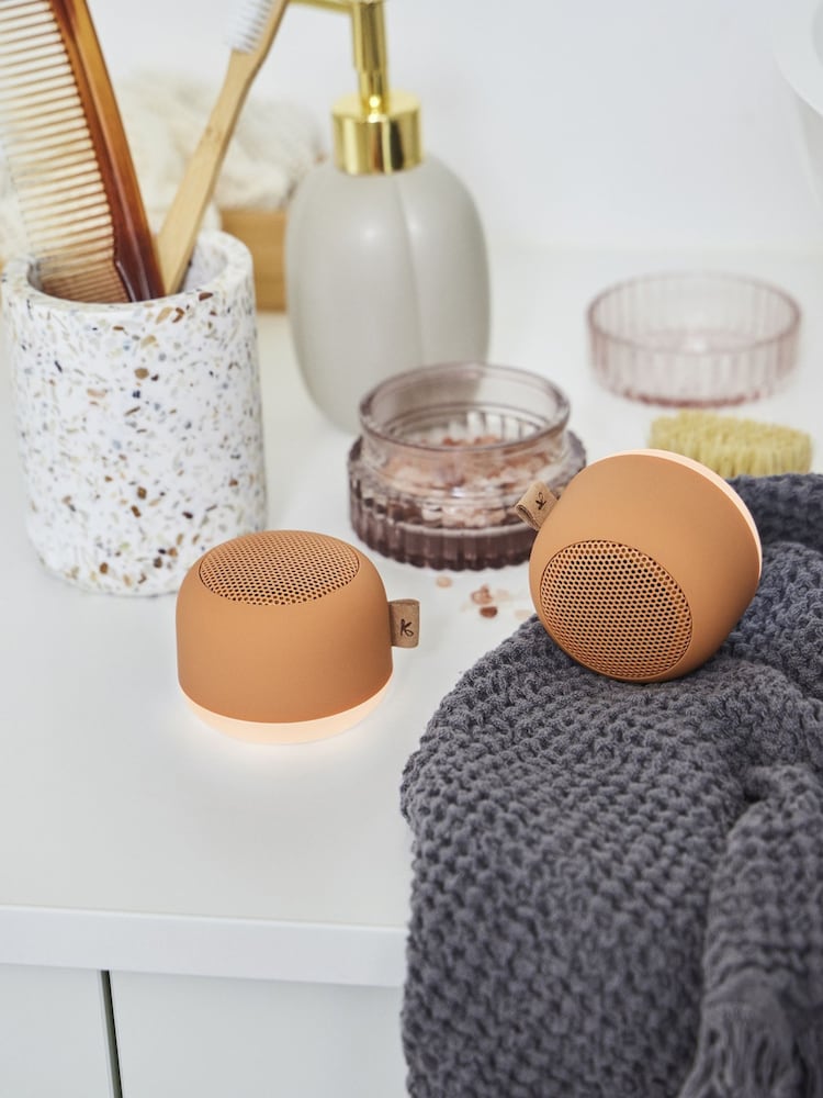 Kreafunk Waffle Orange aGO 2 Fabric Bluetooth Speaker - Image 2 of 4 Kreafunk Waffle Orange aGO 2 Fabric Bluetooth Speaker - Image 2 of 4