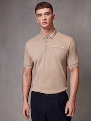 Neutral Short Sleeve Smart Collar Polo Shirt - Image 2 of 8