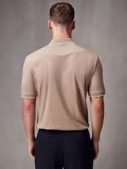 Neutral Short Sleeve Smart Collar Polo Shirt - Image 3 of 8