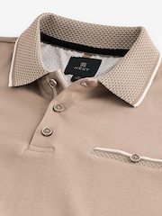 Neutral Short Sleeve Smart Collar Polo Shirt - Image 8 of 8