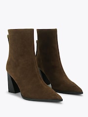 Kurt Geiger London Brown Lilly Suede Ankle Boots - Image 3 of 5