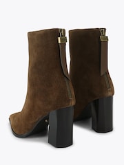 Kurt Geiger London Brown Lilly Suede Ankle Boots - Image 4 of 5