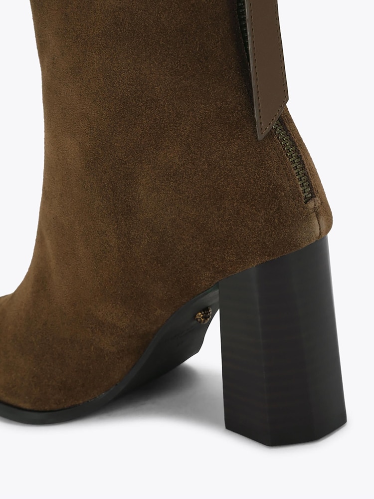 Kurt Geiger London Brown Lilly Suede Ankle Boots - Image 5 of 5 Kurt Geiger London Brown Lilly Suede Ankle Boots - Image 5 of 5