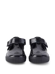 Kickers Black Infants Tovni Brogue T-Bar Patent Leather School Shoes - Image 4 of 9