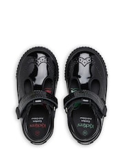 Kickers Black Infants Tovni Brogue T-Bar Patent Leather School Shoes - Image 6 of 9