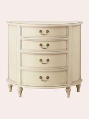 Laura Ashley Ivory Clifton Half Moon 4 Drawer Chest - Image 2 of 3