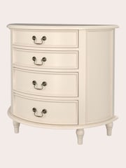 Laura Ashley Ivory Clifton Half Moon 4 Drawer Chest - Image 4 of 4