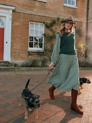 Joules Lily Green Bouclé Vest - Image 6 of 8
