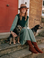 Joules Lily Green Bouclé Vest - Image 7 of 8