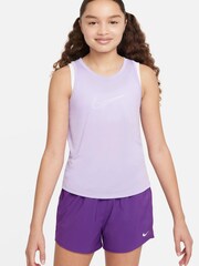 Nike Lilac Purple Dri-FIT Performance One Vest Top - Image 1 of 5