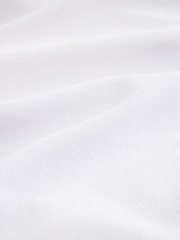 White Textured Short Sleeve Polo Shirt - Image 7 of 7