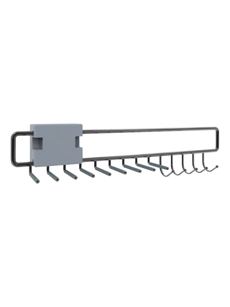 Wiemann Silver Wardrobe Internal Pull-out Tie and Belt Rack - Image 1 of 1