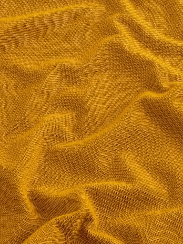 Amber Yellow Regular Fit Short Sleeve Pique Polo Shirt - Image 6 of 6