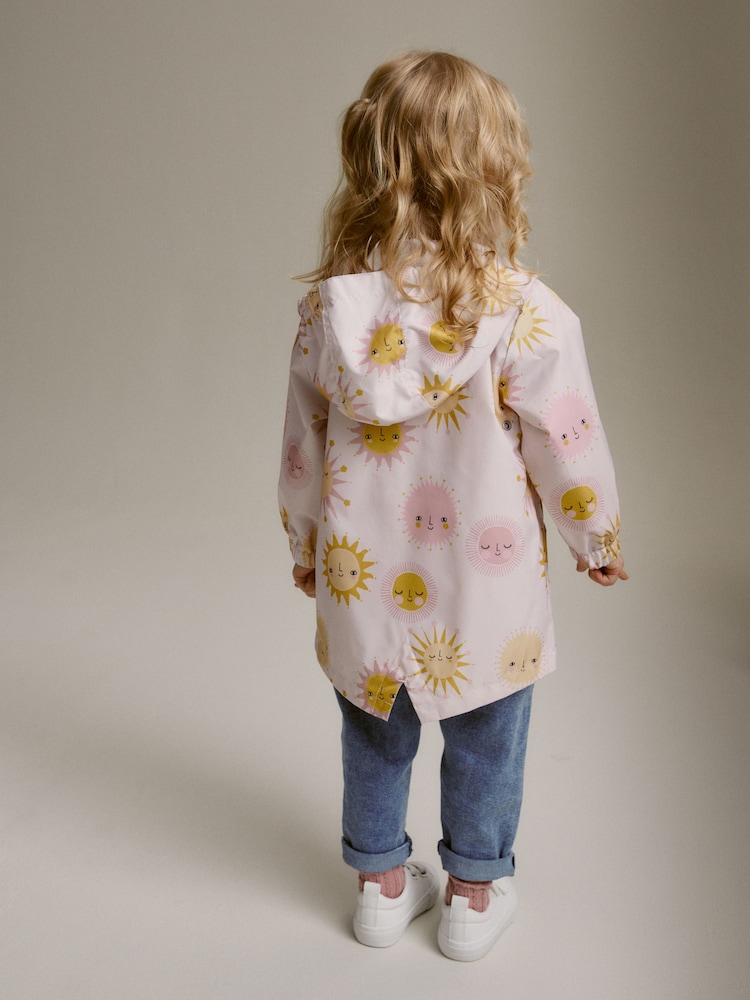 Pink Sun Shower Resistant Printed Cagoule (3mths-7yrs) - Image 3 of 8