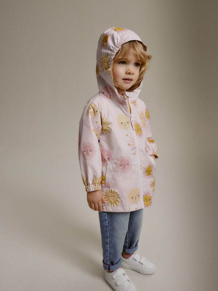 Pink Sun Shower Resistant Printed Cagoule (3mths-7yrs) - Image 4 of 8