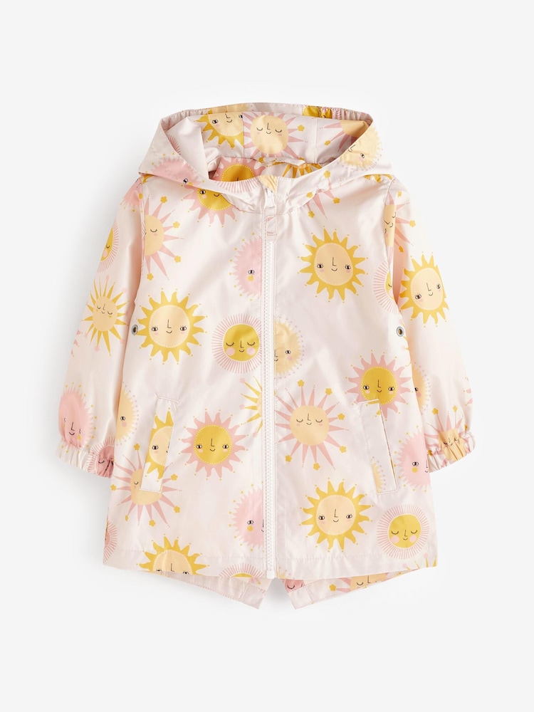 Pink Sun Shower Resistant Printed Cagoule (3mths-7yrs) - Image 5 of 8