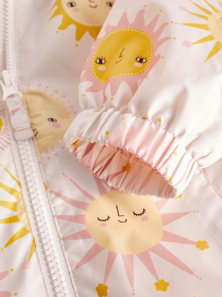 Pink Sun Shower Resistant Printed Cagoule (3mths-7yrs) - Image 8 of 8