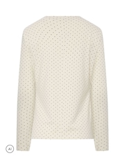 Long Tall Sally White Polka Dot Long Sleeve High Neck Top - Image 6 of 6