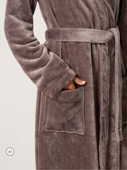 Long Tall Sally Natural Super Luxe Maxi Dressing Gown - Image 3 of 6
