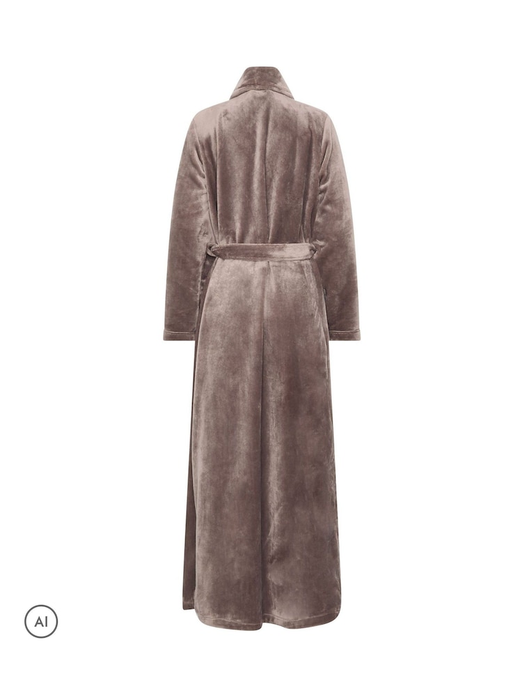 Long Tall Sally Natural Super Luxe Maxi Dressing Gown - Image 6 of 6 Long Tall Sally Natural Super Luxe Maxi Dressing Gown - Image 6 of 6