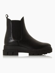 Dune London Black Provense Chunky Outsole Chelsea Boots - Image 1 of 5