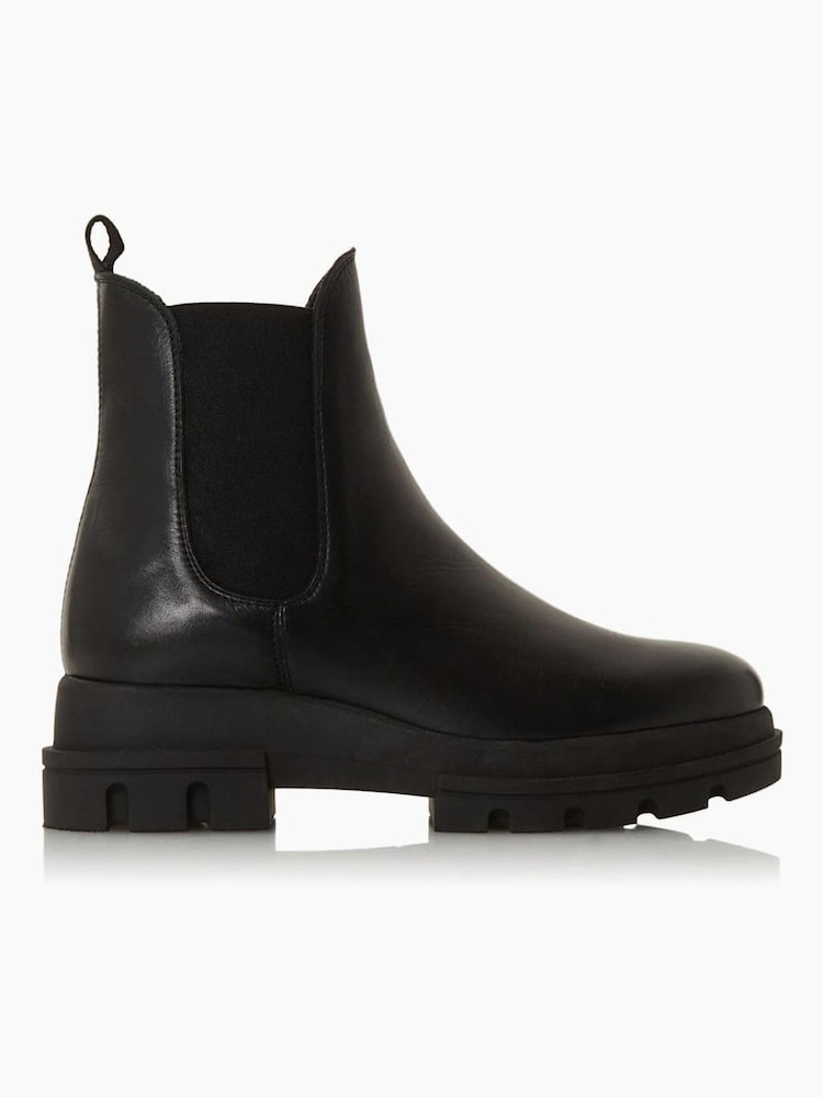 Dune London Black Provense Chunky Outsole Chelsea Boots - Image 1 of 5