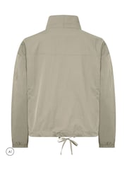 Yours Curve Grey Lightweight Funnel Neck Jacket - Image 7 of 7
