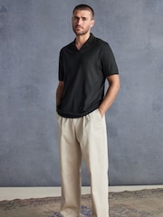 Olive Green Signature Modal Cuban Collar Polo Shirt - Image 2 of 9