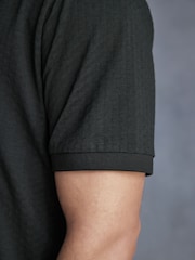 Olive Green Signature Modal Cuban Collar Polo Shirt - Image 6 of 9