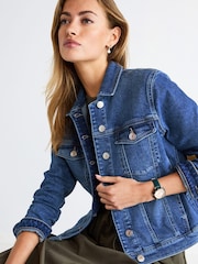 Mid Blue Wash Denim Jacket - Image 1 of 5
