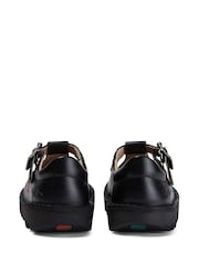 Kickers Black Leather Infant Leather T-Bar School Shoes - Image 4 of 7