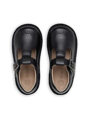Kickers Black Leather Infant Leather T-Bar School Shoes - Image 5 of 7