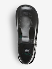 Kickers Black Leather Infant Leather T-Bar School Shoes - Image 6 of 7