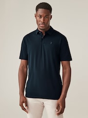 Blue Regular Fit Short Sleeve Jersey Polo Shirts 5 Pack - Image 10 of 17