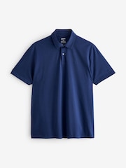Blue Regular Fit Short Sleeve Jersey Polo Shirts 5 Pack - Image 13 of 17