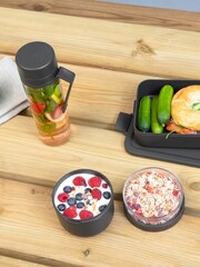 Brabantia Set of 3 Grey Make & Take Breakfast & Lunch Set - Image 1 of 8