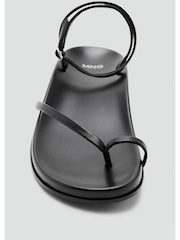Mango Black Strappy Casual Sandals - Image 3 of 4