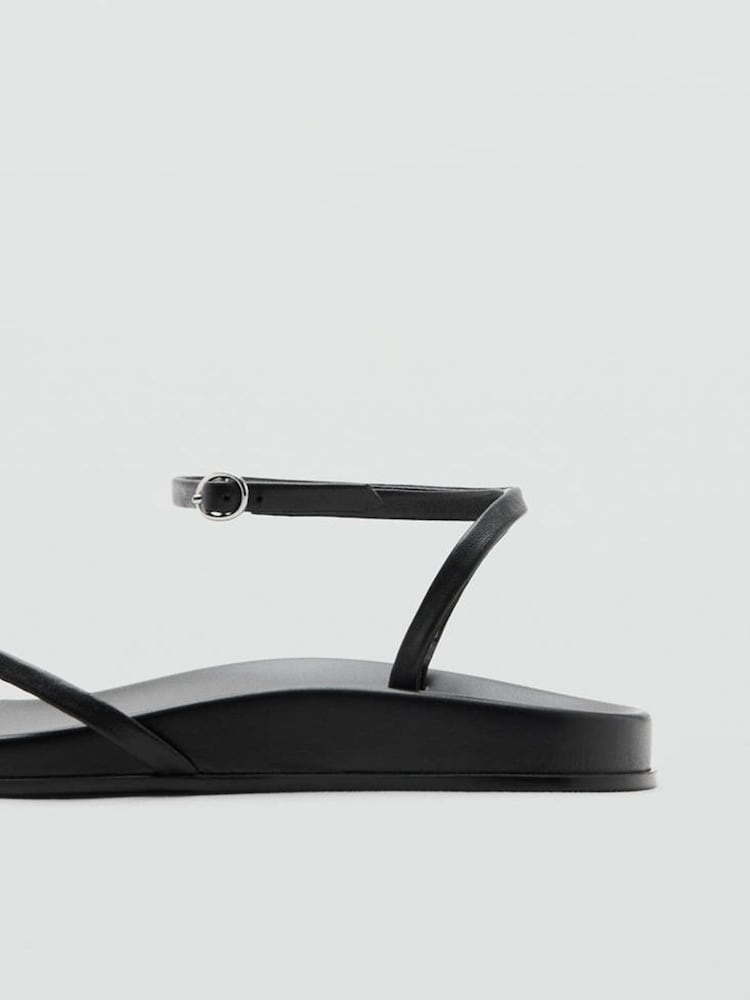 Mango Black Strappy Casual Sandals - Image 4 of 4 Mango Black Strappy Casual Sandals - Image 4 of 4
