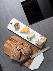 Kitchen Pantry White Rectangular Marble Board - Image 2 of 4