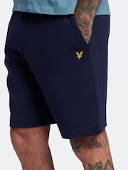 Lyle & Scott Navy Cotton Jersey Shorts - Image 10 of 11