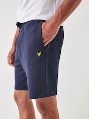 Lyle & Scott Navy Cotton Jersey Shorts - Image 3 of 11