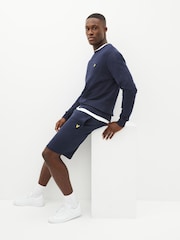 Lyle & Scott Navy Cotton Jersey Shorts - Image 6 of 11