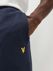 Lyle & Scott Navy Cotton Jersey Shorts - Image 7 of 11