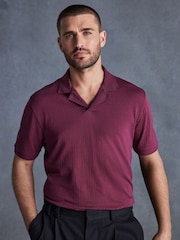 Pink Signature Modal Cuban Collar Polo Shirt - Image 5 of 8