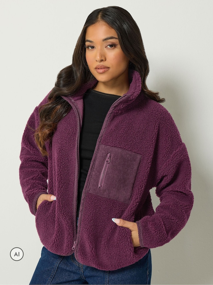 Buy PixieGirl Petite Purple Zip Through Fleece from the Next UK online shop
