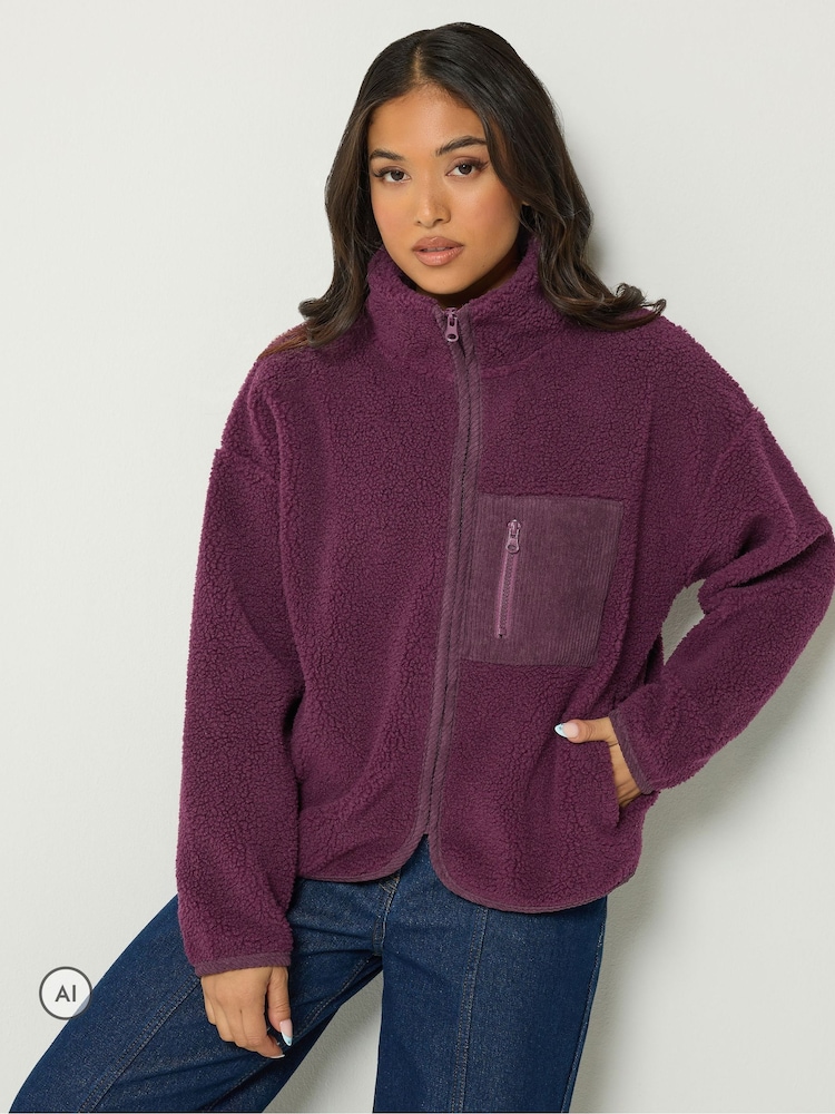 Buy PixieGirl Petite Purple Zip Through Fleece from the Next UK online shop