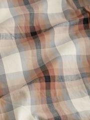Brown Shower Resistant Check Lining Harrington Jacket - Image 11 of 12