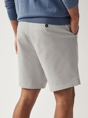 Light Grey Straight Fit Stretch Chinos Shorts - Image 3 of 7